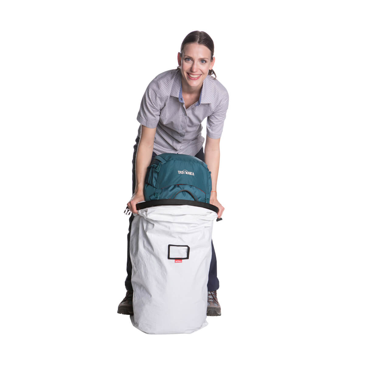 Copri Zaino Tatonka Impermeabile - Per Zaini 90-130 Litri, Trasporto Aereo E Trekking, Colore Bianco - Foto 4