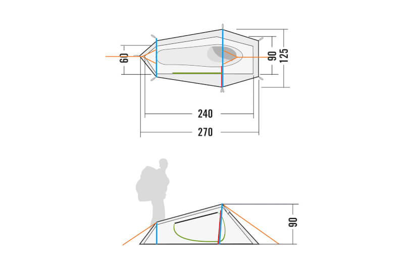 Kyrkja LT 1-person tunnel tent