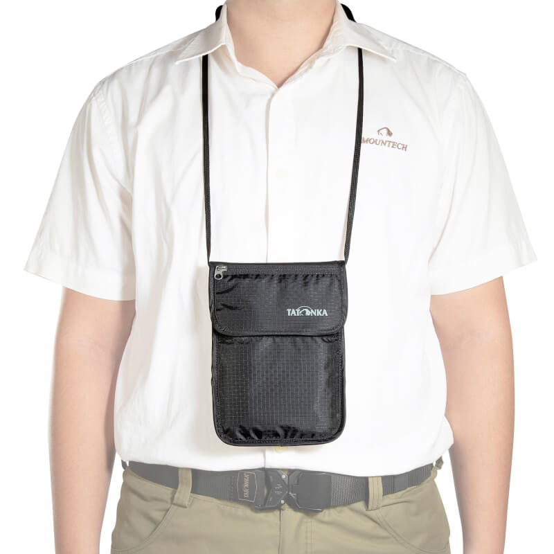 Skin Folded Neck Pouch Bolsa para el cuello