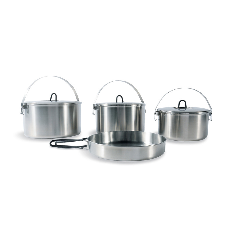 Family Stainless Steel Camping Cook Set 